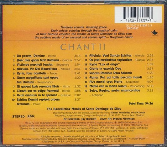 The Benedictine Monks Of Santo Domingo De Silos - Chant II
