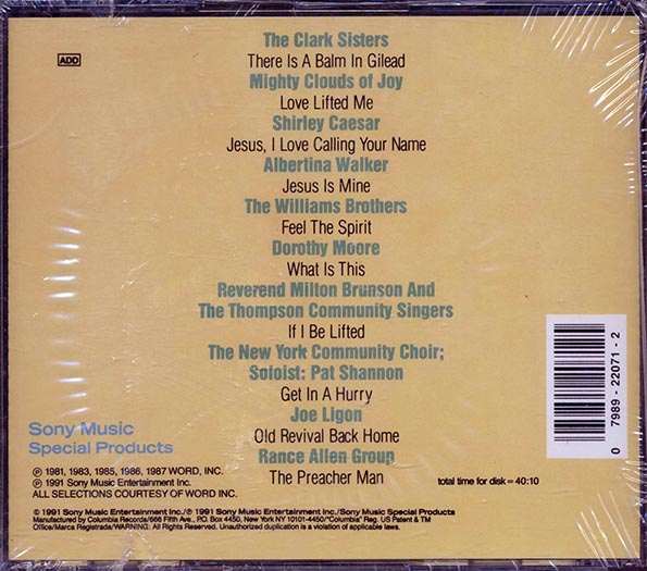 The Clark Sisters, Albertina Walker, Shirley Caesar, Etc. - Feel The Spirit