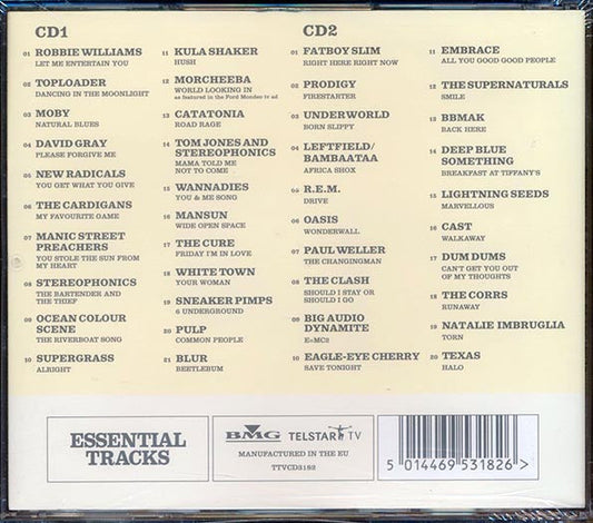 The Corrs, Moby, Texas, David Gray, Toploader, Supergrass, Etc. - Essential Tracks (20 tracks) (2xCD)