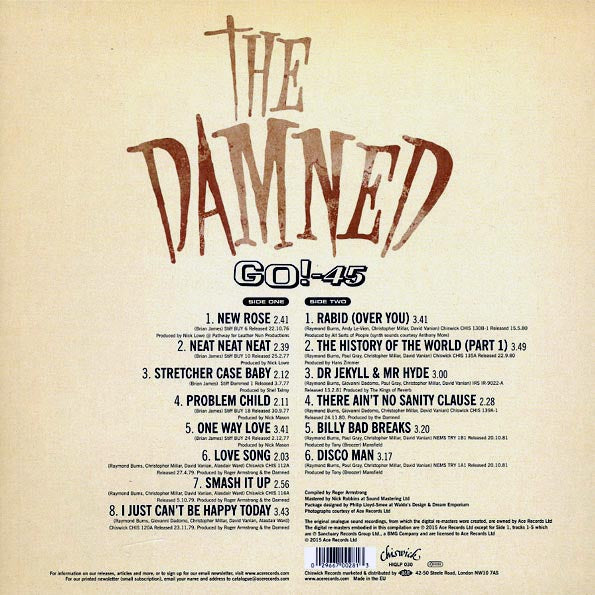 The Damned - Go!-45 (180g)
