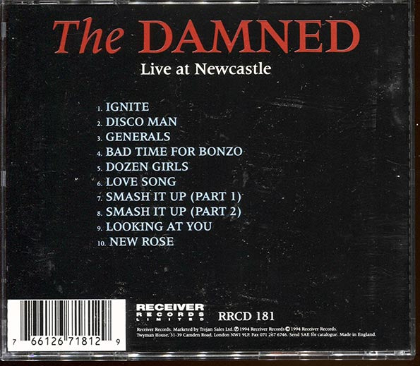 The Damned - Live At Newcastle