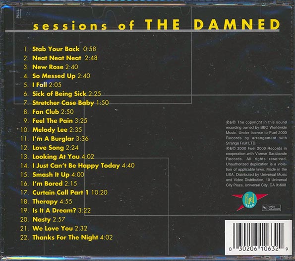 The Damned - Sessions Of The Damned (marked/ltd stock)