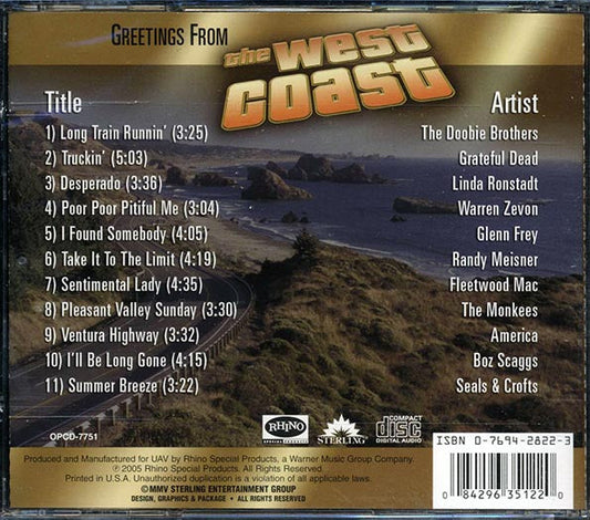 The Doobie Brothers, Grateful Dead, America, Seals & Crofts, Etc. - Greetings From The West Coast