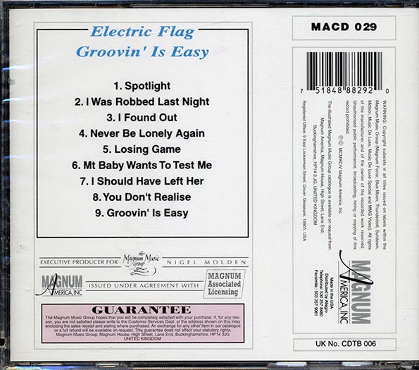 The Electric Flag - Groovin' Is Easy (marked/ltd stock)