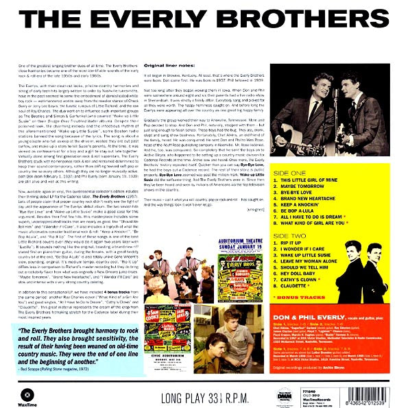 The Everly Brothers - The Everly Brothers (+4 bonus tracks) (180g)