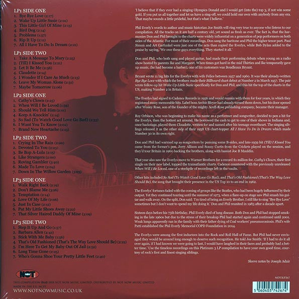 The Everly Brothers - The Platinum Collection (3xLP) (silver vinyl)