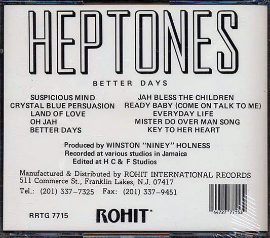 The Heptones - Better Days CD