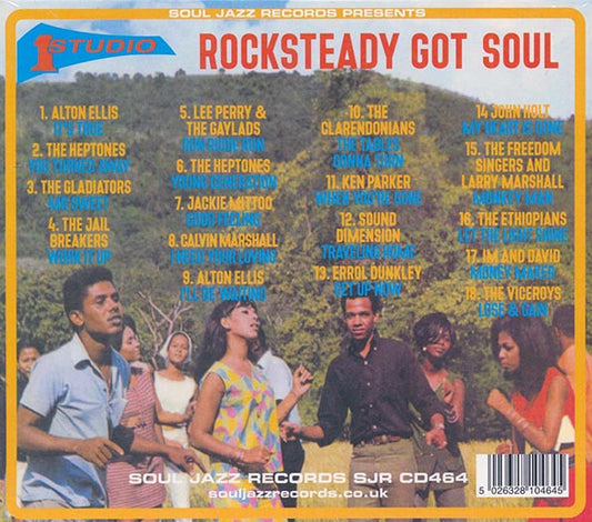 The Heptones, Jackie Mittoo, Alton Ellis, The Viceroys, Etc. - Rocksteady Got Soul CD