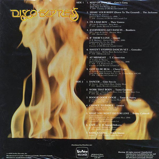 The Jacksons, Taste Of Honey, T Connection, Bombers, Witch Queen, Etc. - Red Hot Disco Express (red vinyl)