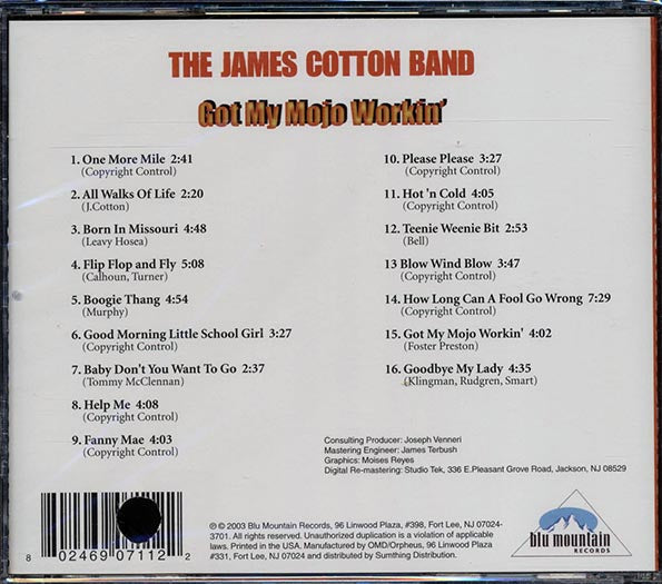 The James Cotton Band - Got My Mojo Workin' (marked/ltd stock)