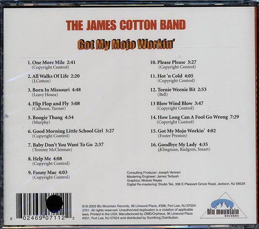 The James Cotton Band - Got My Mojo Workin' (marked/ltd stock)