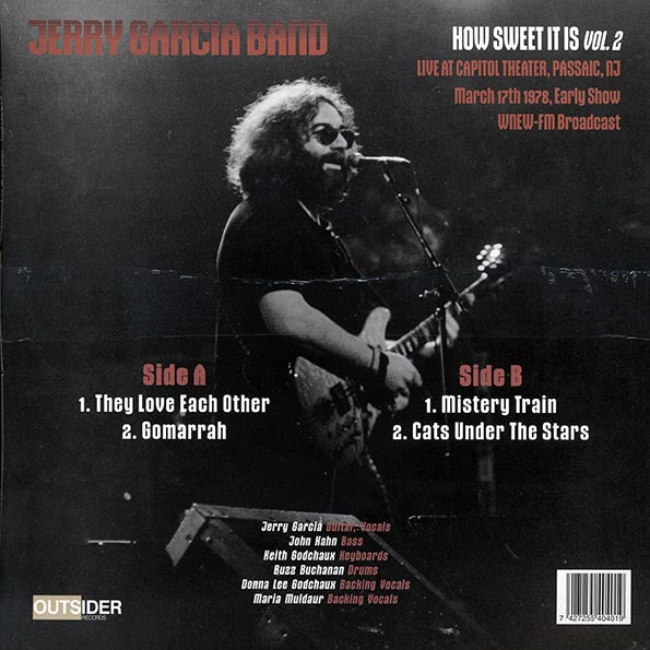 The Jerry Garcia Band - How Sweet It Is Volume 2: Live At Capitol Theater 1978 (violet vinyl)