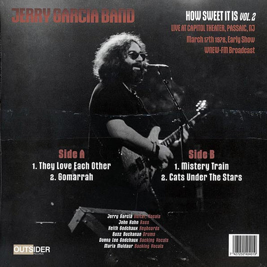The Jerry Garcia Band - How Sweet It Is Volume 2: Live At Capitol Theater 1978 (violet vinyl)