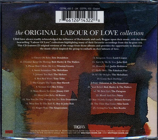 The Melodians, The Slickers, Eric Donaldson, Bob Marley & The Wailers, Etc. - The Original Labour Of Love Collection (25 tracks)