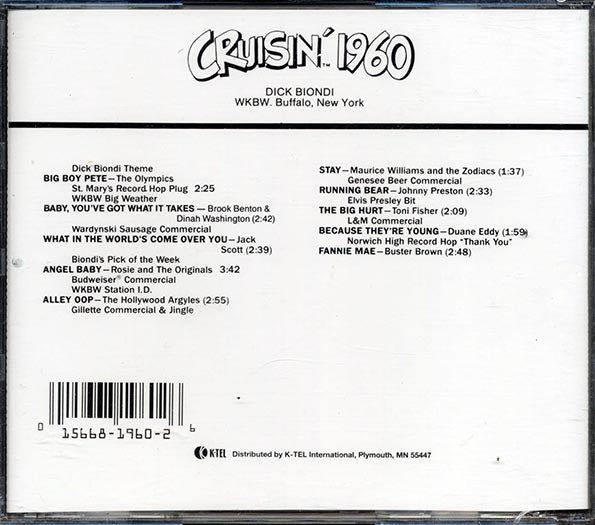 The Olympics, Jack Scott, Brook Benton, Dinah Washington, Etc. - Cruisin' 1960