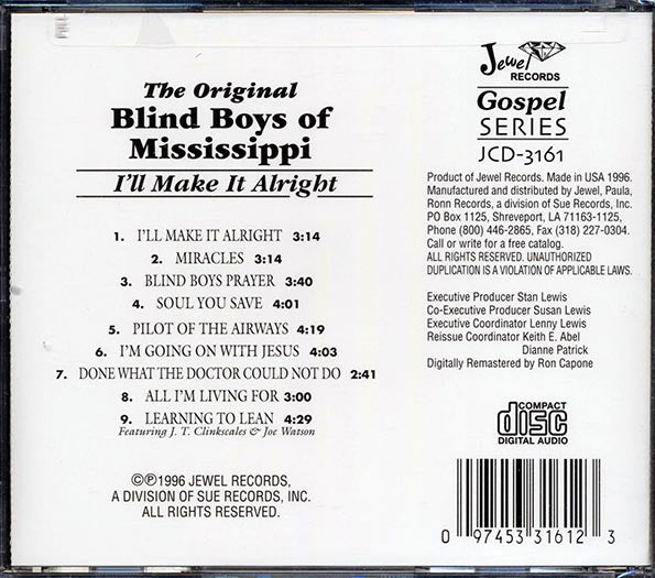The Original Blind Boys Of Mississippi, Sandy Foster - I'll Make It Alright