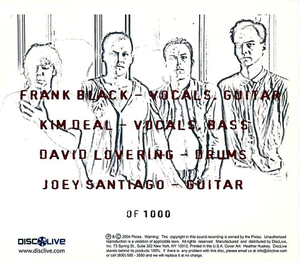 The Pixies - Live In Vancouver, British Columbia 4-22-04 (numbered ltd.ed.) (2xCD)