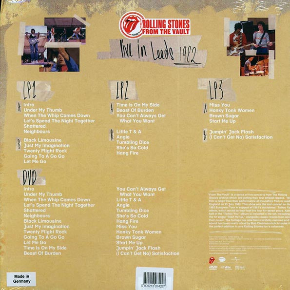 The Rolling Stones - From The Vault: Live In Leeds 1982 (25 tracks) (3xLP) (incl. DVD)