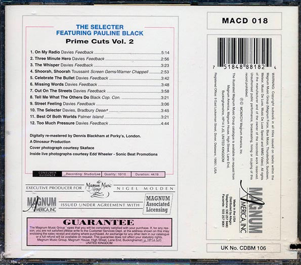 The Selecter - Prime Cuts 2 (featuring Pauline Black) (marked/ltd stock)