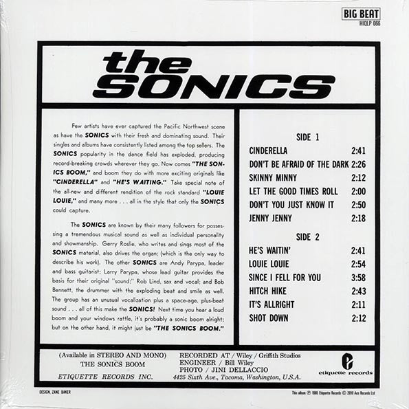 The Sonics - Boom (mono) (180g)