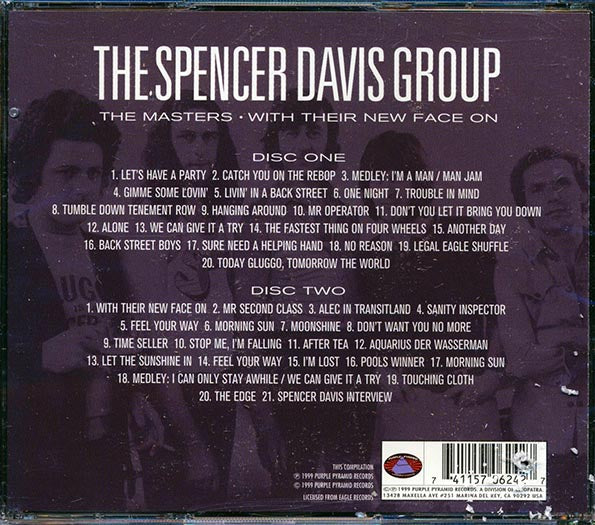 The Spencer Davis Group - The Masters: With Their New Face On (41 tracks) (gold CD) (2xCD) (incl. large booklet) (marked/ltd stock) (remastered) CD