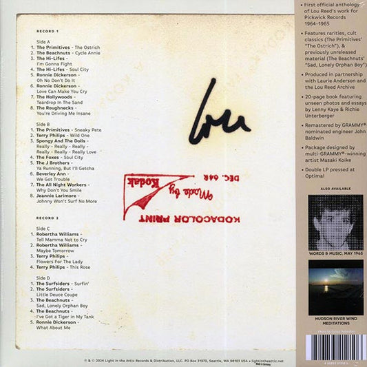 The Surfsiders, The Primitives, The Hi-Lifes, The Beachnuts, Etc. - Why Don't You Smile Now: Lou Reed At Pickwick Records 1964-65 (2xLP)
