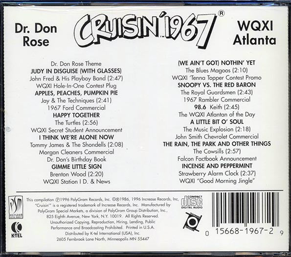 The Turtles, Jay & The Techniques, The Blue Magoos, Etc. - Cruisin' 1967