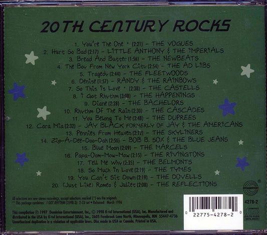 The Vogues, Little Anthony, The Fleetwoods, Etc. - 20th Century Rocks Volume 9: '60s Vocal Groups: I Got Rhythm (20 tracks)