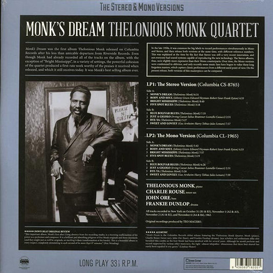 Thelonious Monk Quartet - Monk's Dream (ltd. ed.) (2xLP) (180g) (remastered)