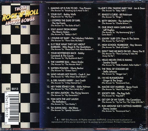 Tina Powers, Bobby Wells, The Up Fronts, Etc. - Those Rock 'N' Roll Answer Songs Volume 2 (29 tracks) (marked/ltd stock)