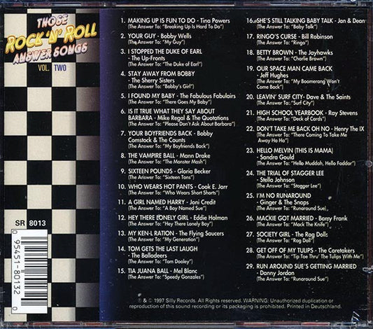 Tina Powers, Bobby Wells, The Up Fronts, Etc. - Those Rock 'N' Roll Answer Songs Volume 2 (29 tracks) (marked/ltd stock)