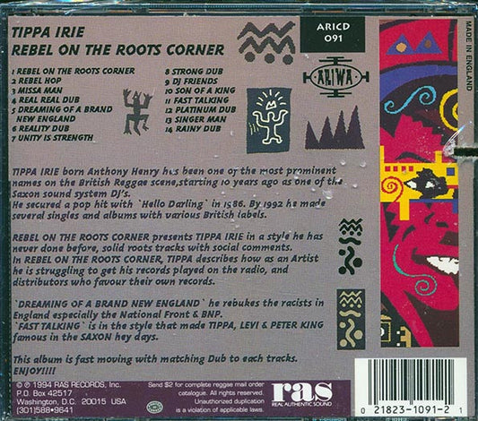 Tippa Irie - Rebel On The Roots Corner (marked/ltd stock)