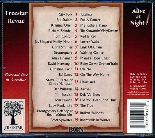 Tom Paxton, Dar Williams, Richard Shindell, Etc. - Treestar Revue (marked/ltd stock)