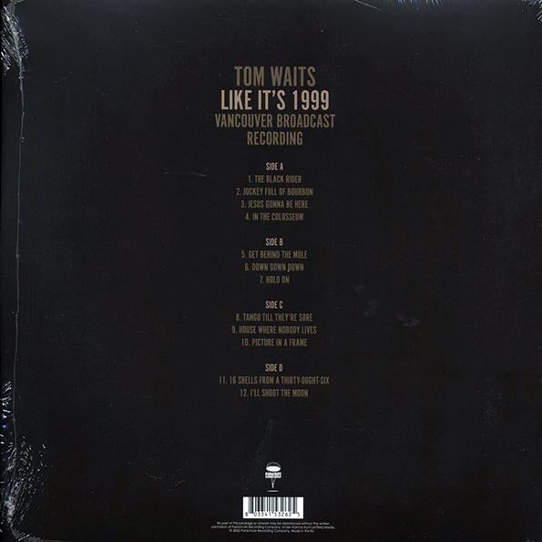 Tom Waits - Like It's 1999: Vancouver Broadcast Recording (2xLP)