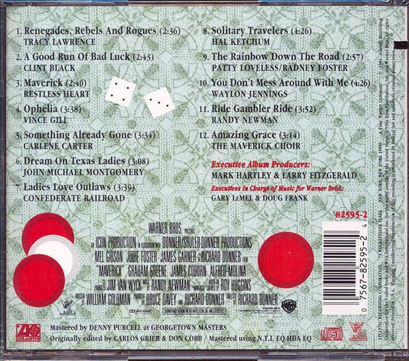 Tracy Lawrence, Clint Black, Restless Heart, Etc. - Maverick: Music From And Inspired By The Motion Picture  (marked/ltd stock)