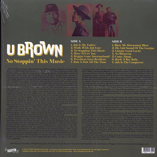U Brown - No Stoppin' This Music