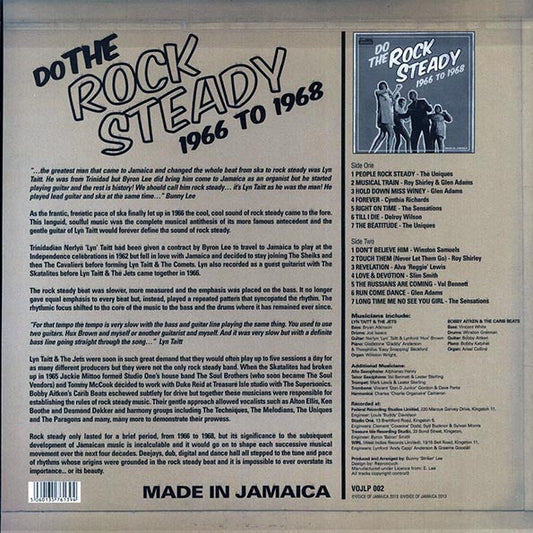 Uniques, The Sensations, Delroy Wilson, Etc. - Do The Rock Steady: 1966-1968 (180g)