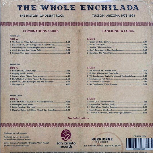 Various - The Whole Enchilada: The History Of Desert Rock Tucson, AZ 1978-1994 (3xLP) (incl. a bonus 45rpm vinyl)