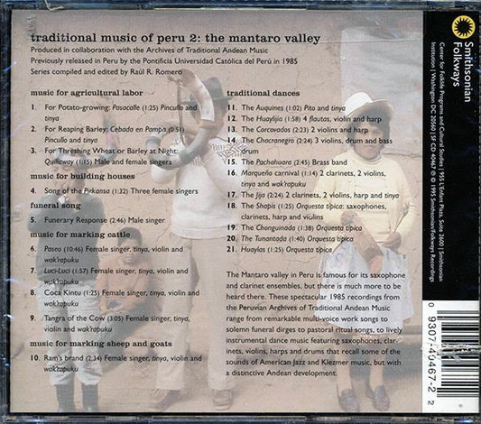 Various - Traditional Music Of Peru 2: The Mantaro Valley (marked/ltd stock)