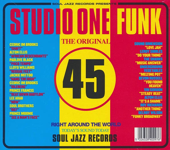 Vin Gordon, Jackie Mittoo, Cedric Brooks, Etc. - Studio One Funk CD