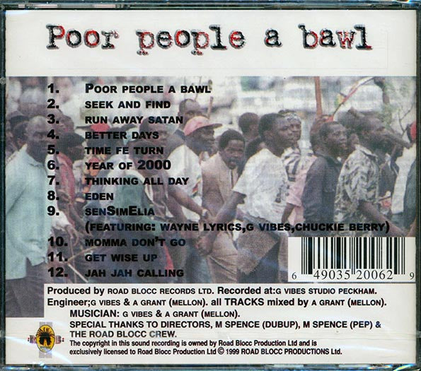 Wayne Lyrics - Poor People A Bawl