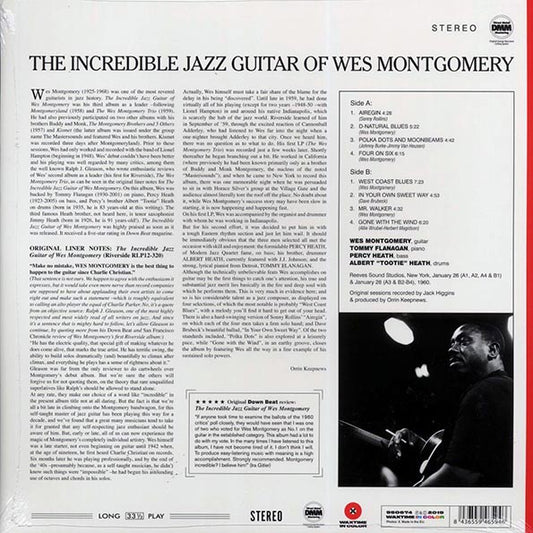 Wes Montgomery - The Incredible Jazz Guitar of Wes Montgomery (ltd. ed.) (180g) (red vinyl)