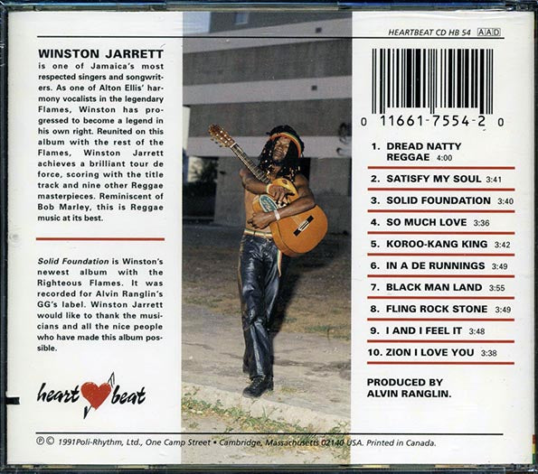 Winston Jarrett - Solid Foundation (marked/ltd stock)