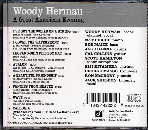 Woody Herman - A Great American Evening Volume 3