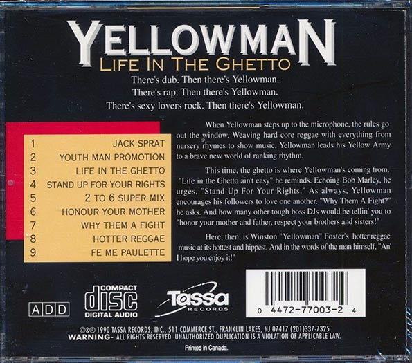 Yellowman - Life In The Ghetto