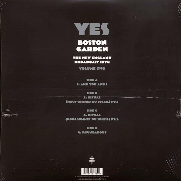 Yes - Boston Garden Volume 2: The New England Broadcast 1974 (2xLP)