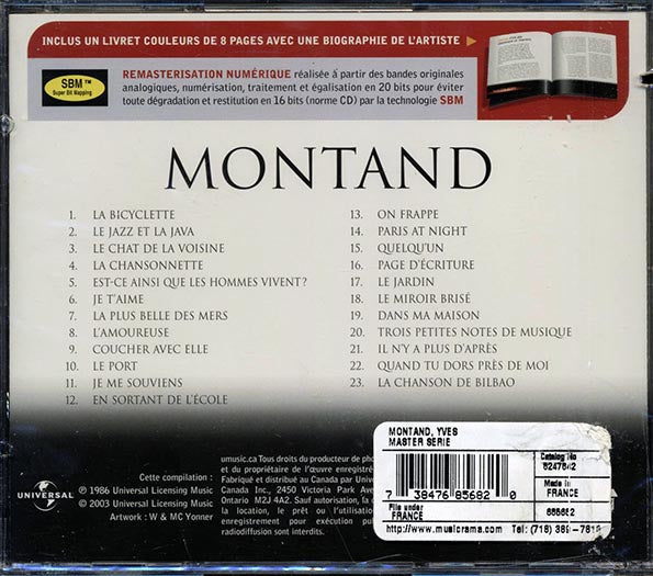 Yves Montand - Yves Montand (23 tracks) (remastered)